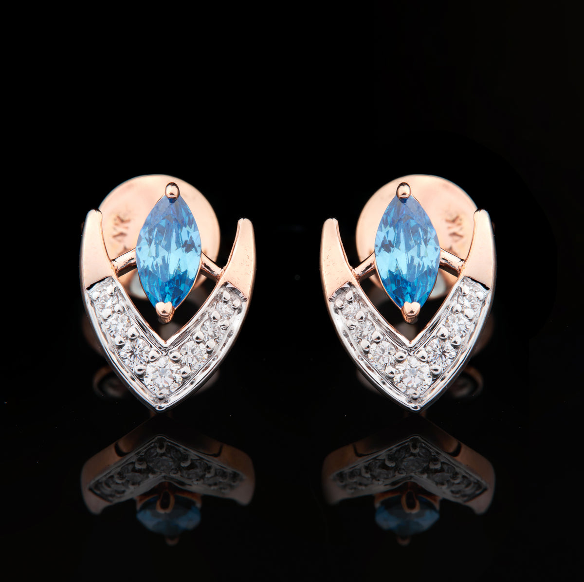 Ocean Drop Diamond Earrings