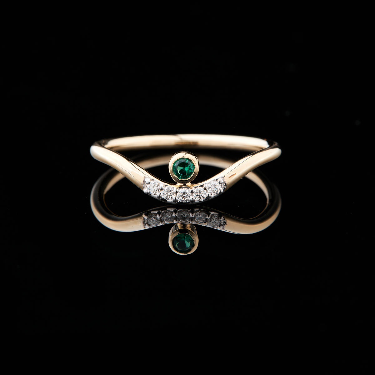 Green Diamond Ring