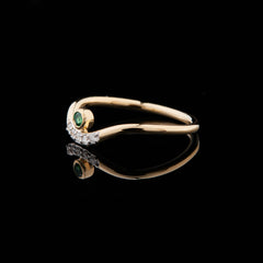 Green Diamond Ring