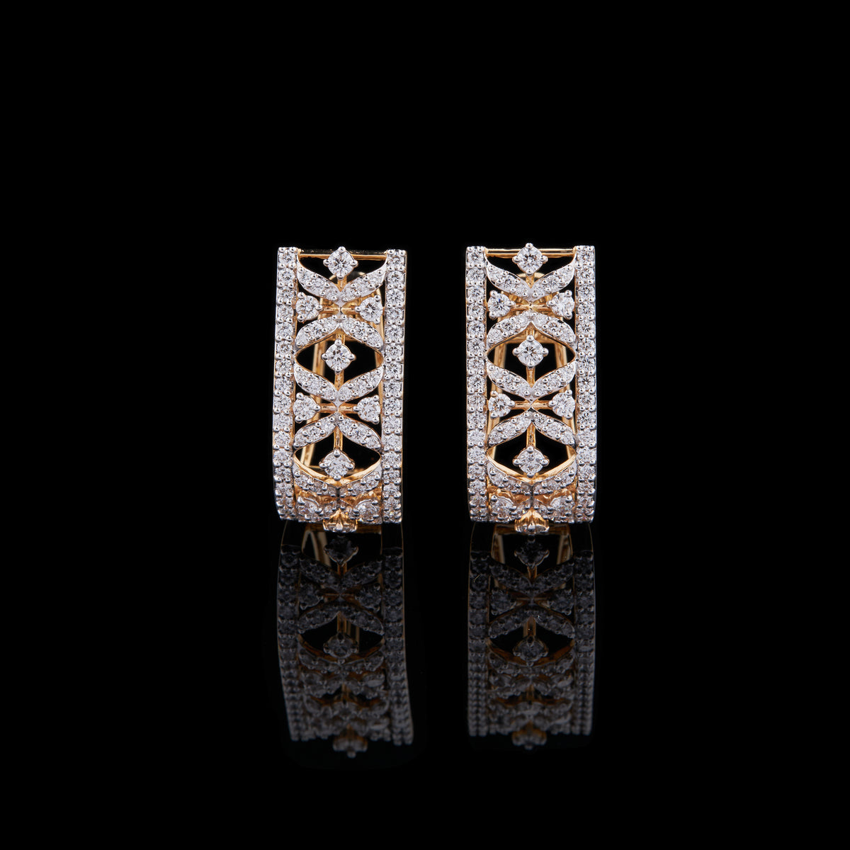 Majestic Hoop Diamond Earrings