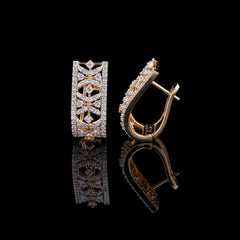 Majestic Hoop Diamond Earrings