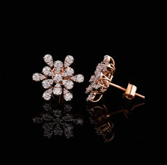 Floral Diamond Earring