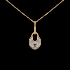 Lock Diamond Pendent