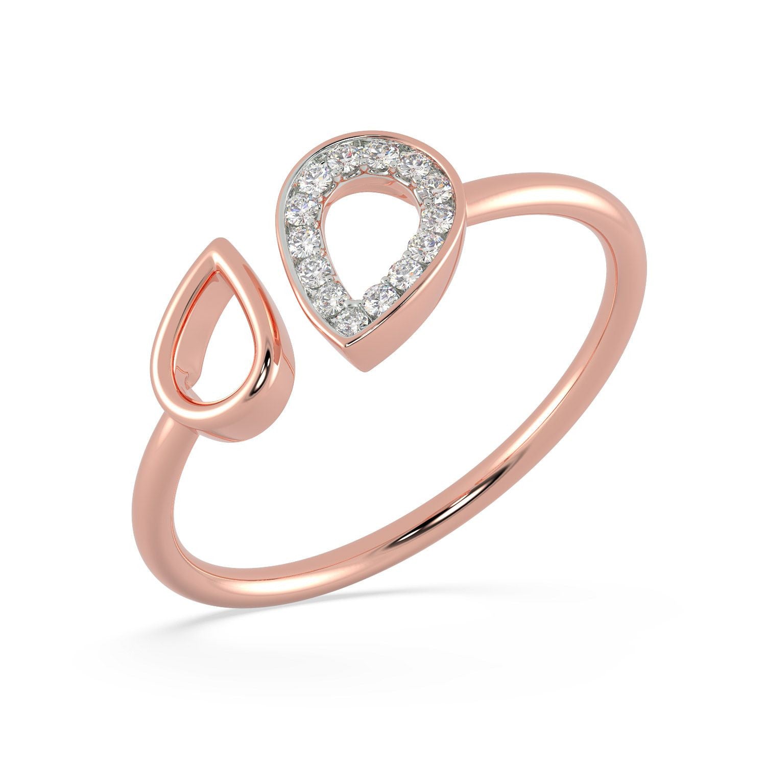 Love Diamond shape rings for girls