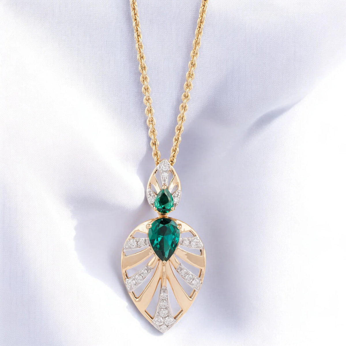 Leaf Diamond Pendent