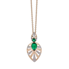 Green Diamond Pendant for women