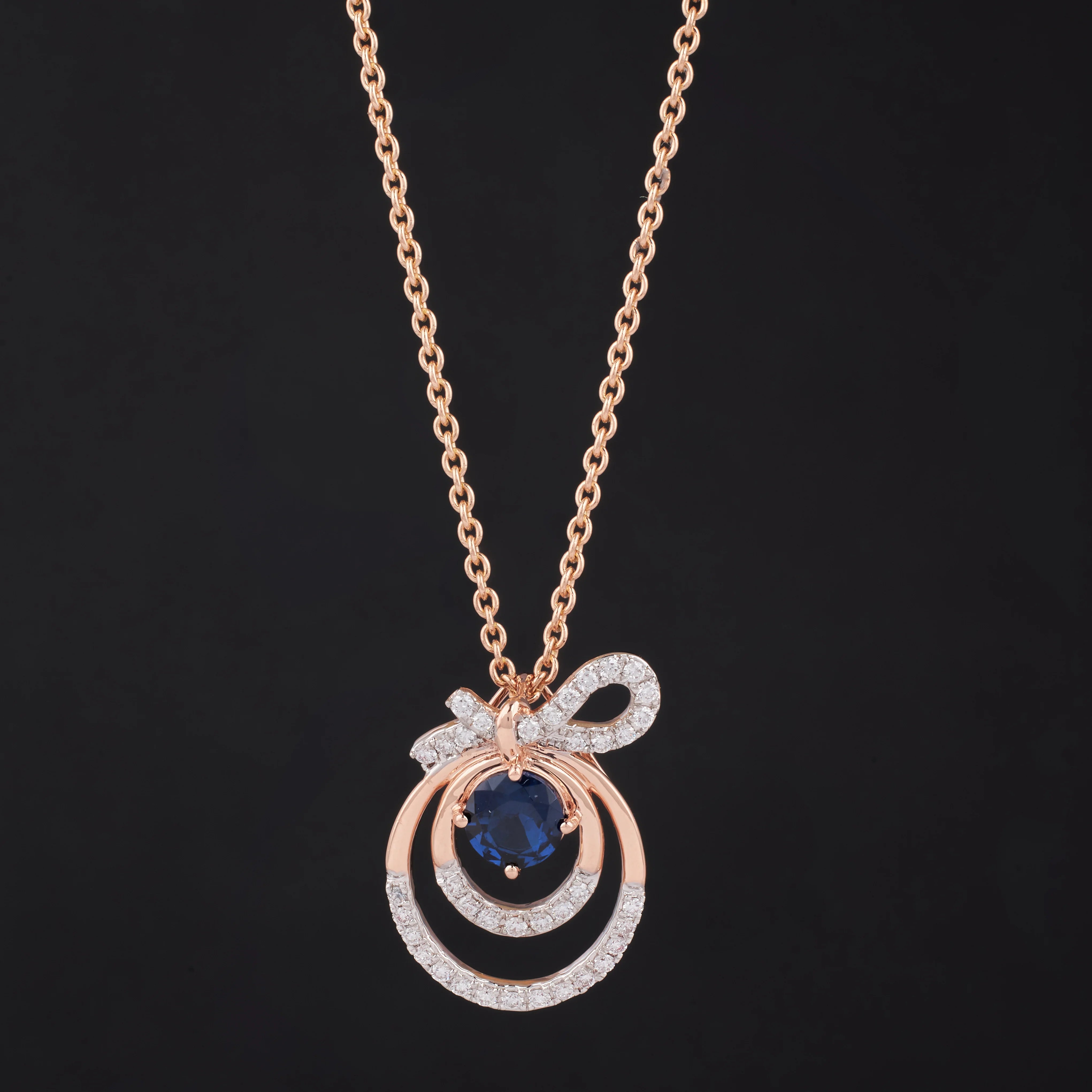 Blue Diamond Pendant for women