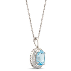 Blue Stone Locket For Girl